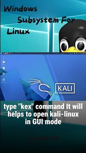 Run Kali Desktop in Seconds using kex | WSL #ethicalhacking #kalilinux #kex #cybersecurity #wsltips