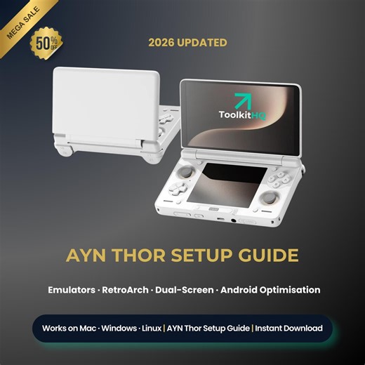 Ayn Thor Setup Guide 2026 — Emulators, Retroarch, Android Optimisation and Dual-screen Configuration - Etsy Australia