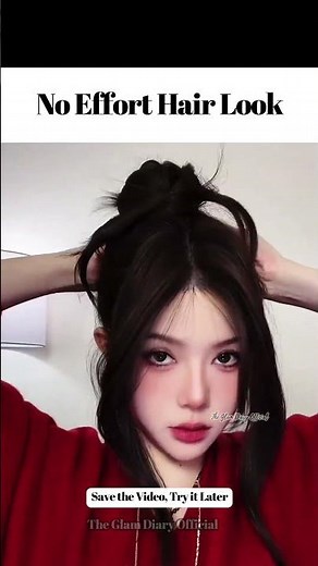 How to Do a messy Bun with medium Hair #MessyBunTutorial #EasyBun2026 #30SecondHairstyle