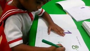 17K views · 307 reactions | A child tracing numerals. She is studying in a Baby Nursery class. May Allah SWT make learning easy and enjoyable to our children. | Excel International School, Male', Maldives | Facebook