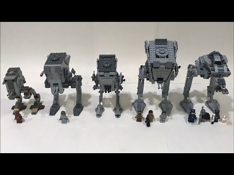 Lego Star Wars AT-ST Walker Comparison (7127, 7657, 8038, 75153, 75201)