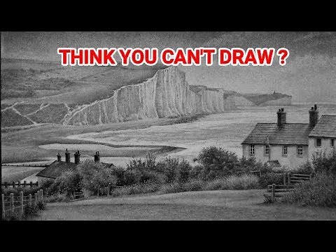 This is Why "YOU CAN'T DRAW." ... How To Draw Landscapes, Graphite Drawing Tutorials