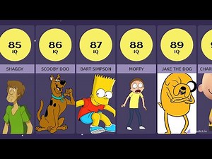 CARTOON CHARACTERS RANKED BY IQ | COMPARISON