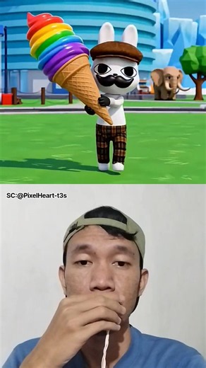 Oh no, my ice cream fell. #shorts #funny #reaction