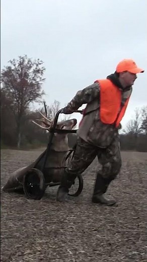 This is the correct way to use a deer cart right? #deercamp #deerhunting