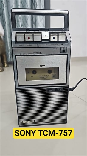 Vintage 1979 SONY Cassete Corder Model TCM-757Made in Korea 9023321435