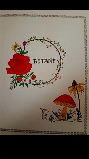 10 Botany Practical File Front Page Ideas #botany #botanyproject
