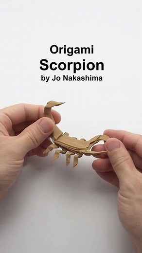 ORIGAMI SCORPION (Jo Nakashima) #shorts