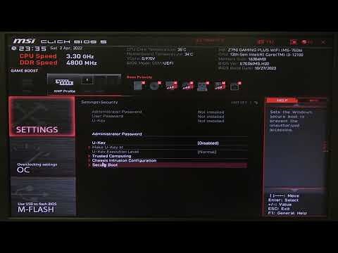 How To Enable Secure Boot On MSI Z790 Gaming Motherboard