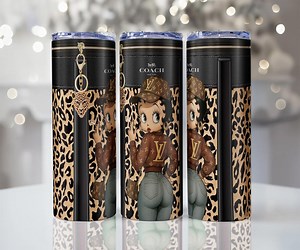 Betty Boop Tumbler PNG Design: Skinny Sublimation PNG Sticker Files - Etsy