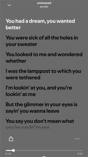 sombr - undressed (Lyrics) #spotify #popular #trending
