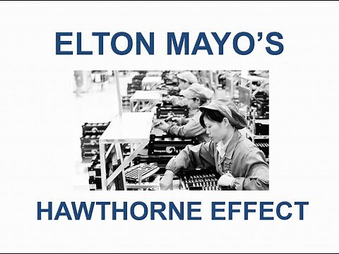 Mayo's Hawthorne Effect (Employee Motivation) - Simplest Explanation ever