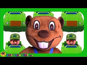 Learn Colours With Garage Cars Green Car Busy Beavers Remixed & Remade