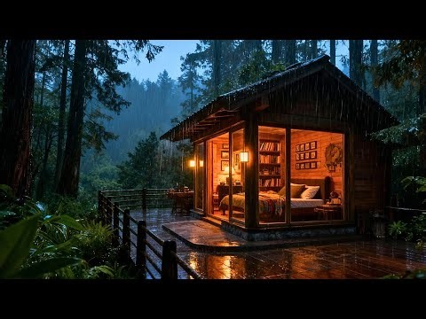 Ultimate Cozy Cabin Rain Sounds – Heavy Rain on Roof for Deep Sleep, Recovery & Peace of Mind