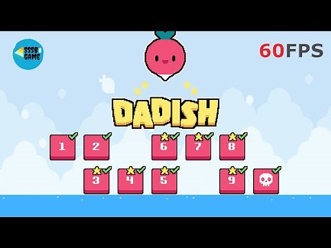 Dadish: World 1 , All Levels + All Stars , iOS/Android Walkthrough