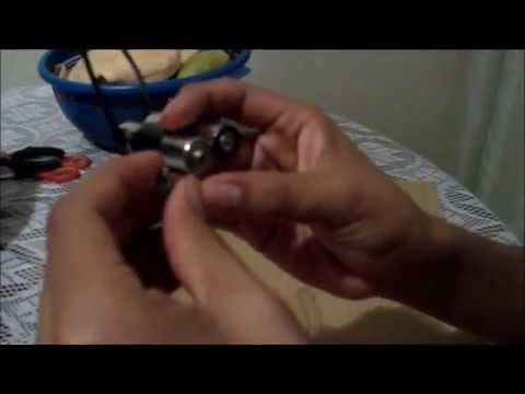 Como prender un foco LED con una pila AA y una pila de 9v