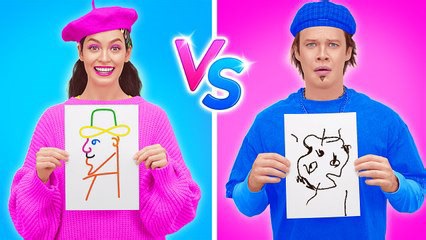 Crazy drawing competition: Art challenge fun