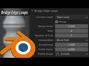 Bridge Edge Loops In Blender!