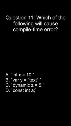 .NET Programming Interview Question #11 | C# MCQ for Practice