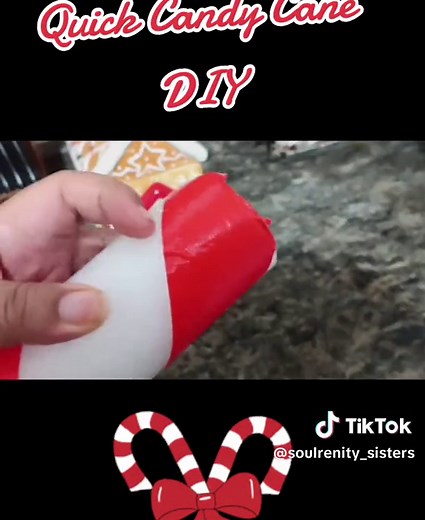 My quick and easy pool noodle candy cane DIY.#diycandycanes #christmasdiy #christmasdecor #diy