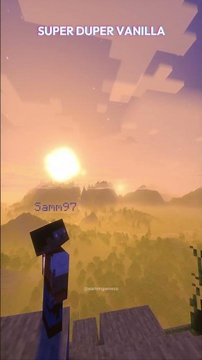 Infinite Render Distance 😳 Shader Comparison #minecraft #minecraftshorts #shorts #shaders