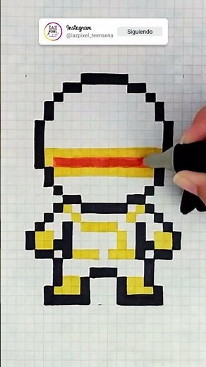 Como pintar a CICLOPE en PIXEL ART – Tutorial paso a paso #pixelart #ciclope