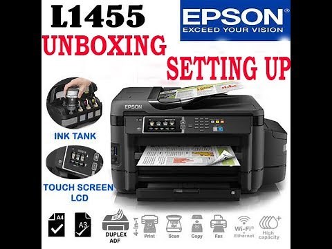 Epson L1455 A3 | Unboxing and Setting up with Photocopy.