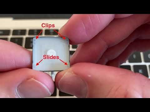 How to PROPERLY repair a key / keycap butterfly clip / mechanism Apple MacBook Pro Air 2016-2018 Fix