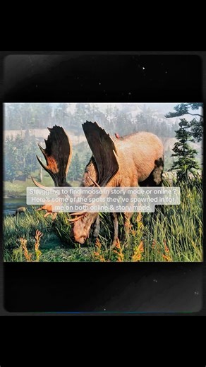 All Moose Locations In RDR2 #shorts #rdr2 #gaming #reddeadredemption2