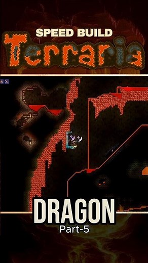 Dragon Pixel Art | #terraria – #part5 #speedbuild #tresurechest #chest #caveterraria