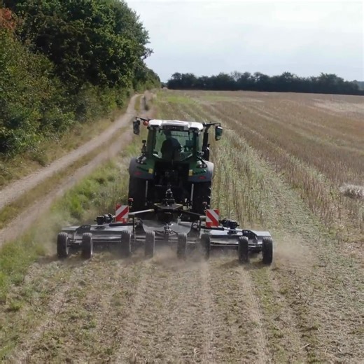 The new Tiger Rotary Mower 🐯 in action! Cutting through dense rapefield is easy work, all thanks to the unique GreenFlex Blade System. ⚡ Uses as little energy as possible 🌱 Delivers high mulch quality when you need it 🔧 You decide how many blades your mower needs 📖 Learn more about the technology here: https://greentec.eu/products/rotary-mower/ | GreenTec