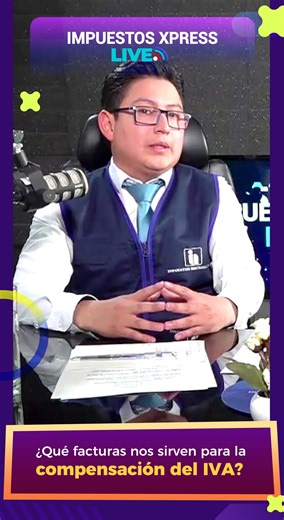 #ImpuestosXpress | ¿Qué facturas nos sirven para la compensación del IVA? En nuestro podcast hablamos sobre algunos Consejos Tributarios para Profesionales Independientes. No te pierdas en Facebook el programa completo y en TikTok lo más sobresaliente de nuestro live para que más personas refuercen sus conocimientos tributarios. #UnidosEnElBicentenario #Bolivia #ImpuestosNacionales #profesionales #independientes #IVA #factura #compensación #actividad #vinculada #servicios #básico #tendencia #vir