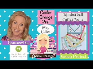 Kimberbell Cuties Vol 2 Table Toppers - May Center Orange Peel - Group Project