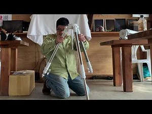 架台を水平に設置する