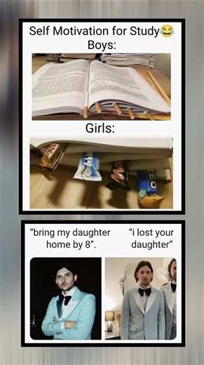 Funny Study Motivation Meme 😂 | Boys vs Girls + Savage Twist#shorts #viral #comedy #comedy #trending