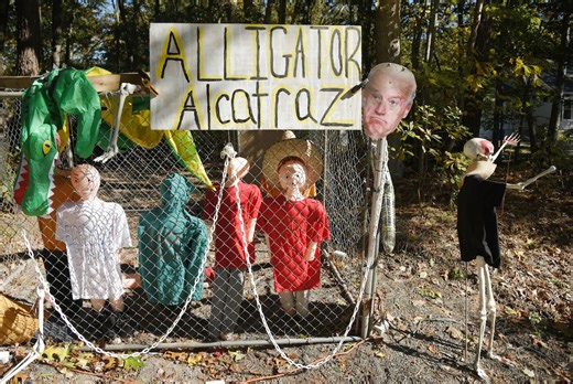 Alligator Alcatraz, ICE-themed Halloween display in N.J. draws death threats