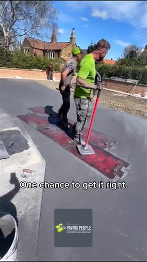 Imprinted concrete isn’t just about the finish - it’s about when and how the imprint is done. This stage requires precision, experience, and perfect timing. Get it wrong, and it shows. Get it right, and the result is a strong, seamless surface built to last. Book your site visit now for a free, no-obligation quote. 📞 Call us: 01642 638546 💬 Send us a DM #drivewayexperts #professionalpaving #kerbappeal | The Paving People