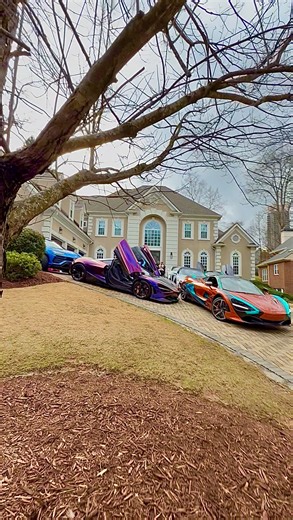 Brad Giles on Instagram: "I still cant believe we fit 18 supercars in our driveway and 54 more cars on the street for a total of 72 cars! My neighbors were fuming 😤 🤣 #supercars #lambo #mclaren #fyp #trending"
