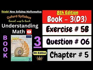 Exercise 5B Question 6 | Chapter 5 | Book 3 Math | Coordinate Geometry | Gradient | 8th Edition Math