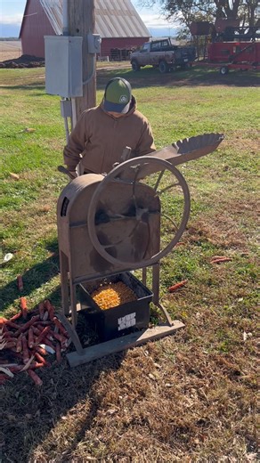 Rhett wrapping up corn harvest. | Chris Bouc