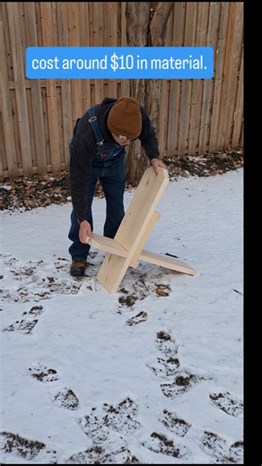 8K views · 8K reactions | Free plans to build this wide version of the viking chair. It's easy to build and costs around $10 #diyproject #diyprojectideas #homemade #homeprojecttips #homereno #homeprojecttips #chairbuild #chairdesign #diychair #vikingchair #woodworkforall #woodworker #diywoodwork #furnituredesign | Meyers.makes | Facebook