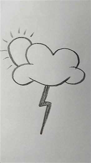 How to Draw Cloudy Weather Logo