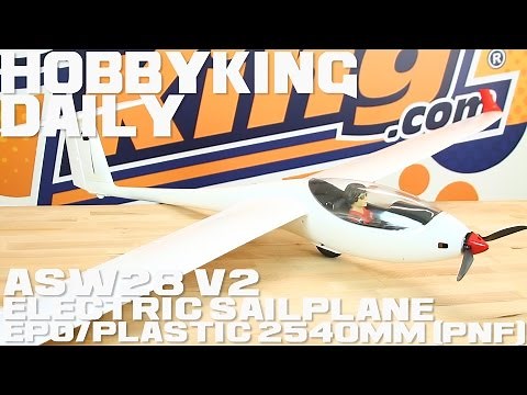 Volantex 759-1 ASW28 V2 Electric Sailplane EPO/Plastic 2540mm PNF - HobbyKing Daily