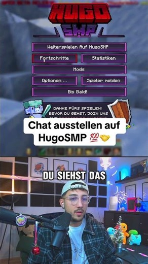 Turn off chat on HugoSMP #hugosmp #shorts