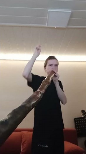 Playing Didgeridoo