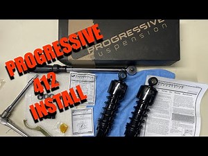 PROGRESSIVE 412 SHOCK INSTALL HARLEY DAVIDSON IRON1200 SPORTSTER