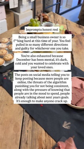 I do have a little offer on. I hope it helps anyone who feels like this to feel more organised and less stressed about content in 2026. My yearly content ideas plan is now £12 instead of £30. 12 months of content ideas that can be adapted to any business. If you’d like one, pop the word CONTENT in the comments and I’ll send you a DM with the link. The offer ends at midnight on NYE. #smallbusiness #smallbusinessowner #instagramforsmallbusiness | The Client Hunter
