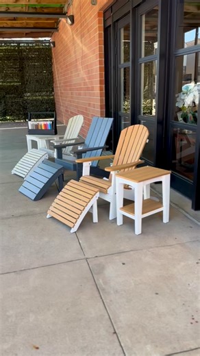 Clearance Alert! 🚨 Our outdoor Adirondack chair sets are half off! Three beautiful styles, all handcrafted and ready for your porch, patio, or backyard—at prices you’ll love! #theamishcraftsman #amishfurniture #shoplocal #houston #polywood #outdoorfurniture #outdoorliving | The Amish Craftsman