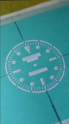 DIY Watch Dial | Screen printed from a laser cut sticky note screen | #watches #diy #lasercutting