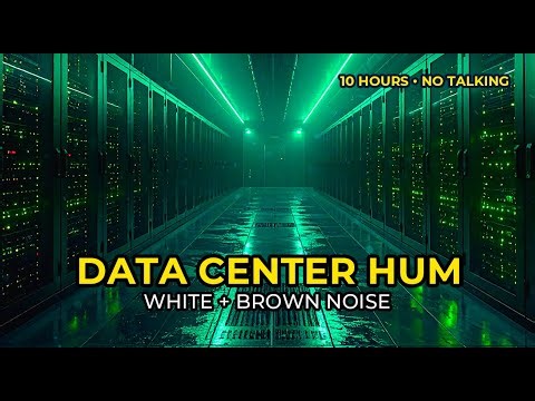 Data Center Hum — 10 Hours of Deep Server Room Brown Noise (Dark Screen)